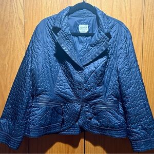 Armani Collezioni navy blue puffer jacket